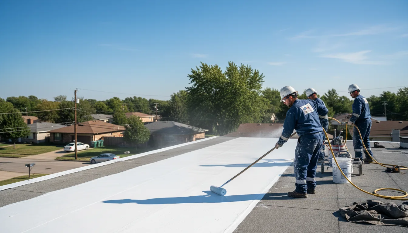 Commercial roof coating in Leesburg, OH near me